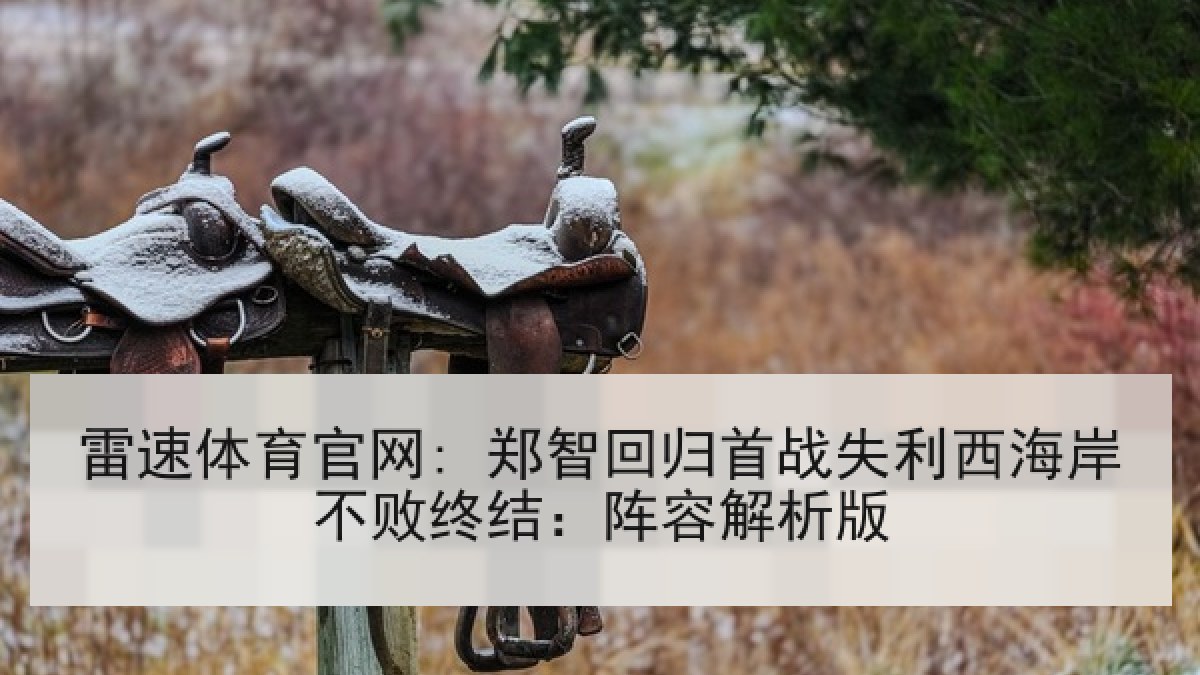 雷速体育官网: 郑智回归首战失利西海岸不败终结：阵容解析版